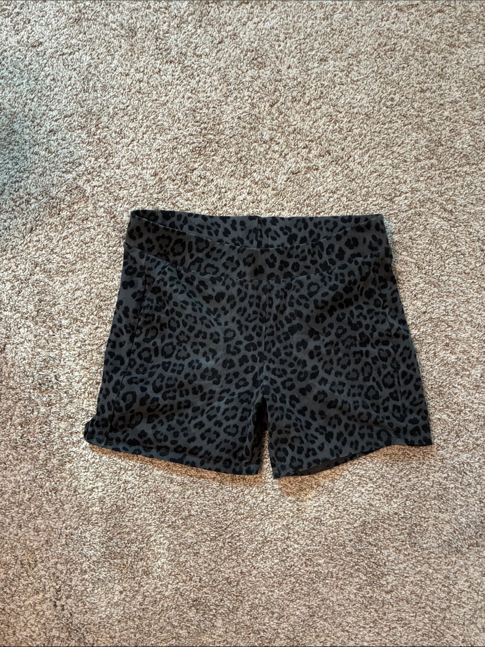 torrid Black Leopard Print Bike Shorts